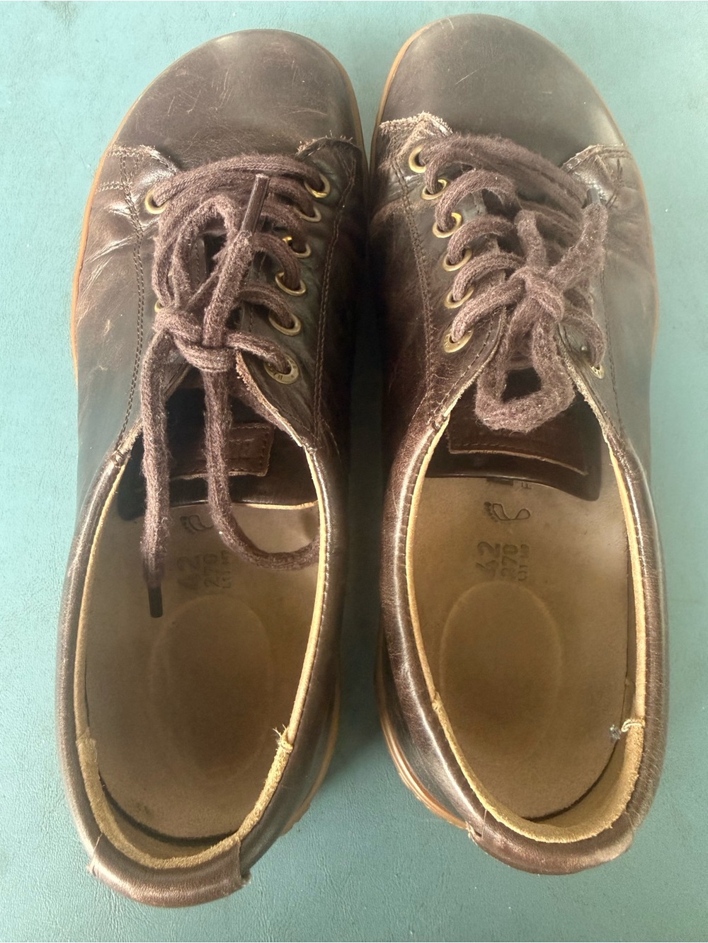 Birkenstock Arran Brown Natural Leather Sneakers EU 42 M9 L11 Germany